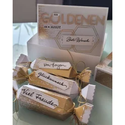 Hot Geldgeschenk Goldene Hochzeit, Knallbonbons, Stampin up Geldgeschenke