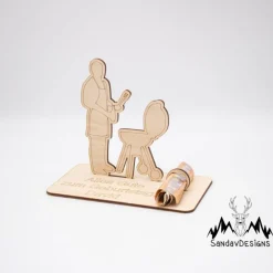 Geldgeschenk Grillen - aus Holz personalisiert Geldgeschenke