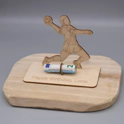 Sale Geldgeschenk Handball - aus Holz personalisiert Geldgeschenke