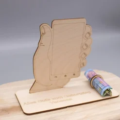 Best Geldgeschenk Handy - aus Holz personalisiert Geldgeschenke