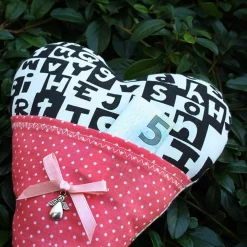 Online Geldgeschenk Herz rosa zur Einschulung mit Schutzengel Kinder Einschulung