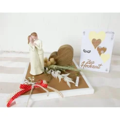 Outlet Geldgeschenk Hochzeit, Hochzeitsgeschenk, Glückwunschkarte, mit Holzherz Geldgeschenke
