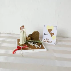 Outlet Geldgeschenk Hochzeit, Hochzeitsgeschenk, Glückwunschkarte, mit Holzherz Geldgeschenke