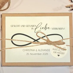 Discount Geldgeschenk Hochzeit personalisiert – Elegante Geschenkbox mit Infinity-Symbol & Namen Geldgeschenke