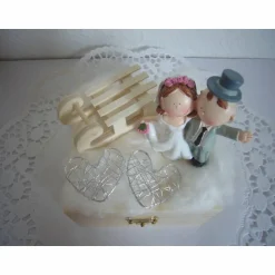 Geldgeschenke|Bines Geschenkekiste Geldgeschenk Hochzeit Winter Geschenkbox Flitterwochen Schlitten