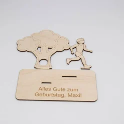 Clearance Geldgeschenk Joggen - aus Holz personalisiert Geldgeschenke