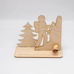 Best Geldgeschenk Klettern - aus Holz personalisiert Geldgeschenke