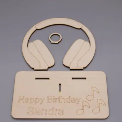 Sale Geldgeschenk Kopfhörer - aus Holz personalisiert Geldgeschenke