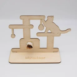 Best Geldgeschenk Kratzbaum/Katze - aus Holz personalisiert Geldgeschenke