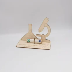 Clearance Geldgeschenk Labor - aus Holz personalisiert Geldgeschenke