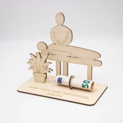 Best Geldgeschenk Massage - Wellness - aus Holz personalisiert Geldgeschenke
