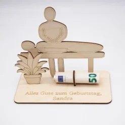 Best Geldgeschenk Massage - Wellness - aus Holz personalisiert Geldgeschenke