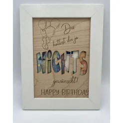 Discount Geldgeschenk Nichts zum 30. Geburtstag Personalisiert, 30er  Bilderrahmen Geburtstagsgeschenk, Geschenkidee, Ho Geldgeschenke