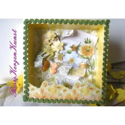 Sale GELDGESCHENK  OSTERN * Nostalgische Shadowbox * Ostern * Osterdeko * Ostergeschenk * Osterdeko