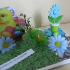 Discount Geldgeschenk Ostern Unikat – Fröhliche Ostergrüße mit Ostereiern & Küken – Geschenkidee Ostern Ostertischdeko