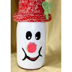 Geschenke|Susanne Hiebl...die etwas andere Art! Geldgeschenk  OTTO SNOW, nette Idee zum Nikolaus, witziges Upcycling-Projekt, gestaltet mit Acrylfarbe und Wolle