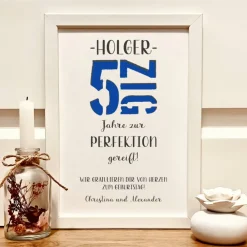 Discount Geldgeschenk personalisiert zum 50. Geburtstag Mann – Kreative Geschenkidee mit Bilderrahmen Geldgeschenke