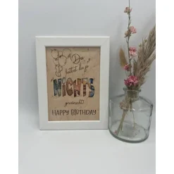 Clearance Geldgeschenk personalisiert zum Geburtstag – Bilderrahmen Andenken, Geschenkidee, Geldverpackung, personalisierbar Geldgeschenke