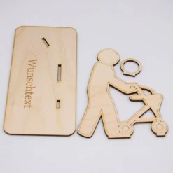 Outlet Geldgeschenk Rollator - aus Holz personalisiert Geldgeschenke