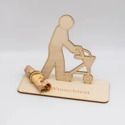 Outlet Geldgeschenk Rollator - aus Holz personalisiert Geldgeschenke