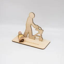 Outlet Geldgeschenk Rollator - aus Holz personalisiert Geldgeschenke
