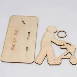 Outlet Geldgeschenk Rollator - aus Holz personalisiert Geldgeschenke