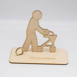 Outlet Geldgeschenk Rollator - aus Holz personalisiert Geldgeschenke