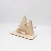 Clearance Geldgeschenk Schneemann mit Tannenbaum - aus Holz personalisiert Geldgeschenke