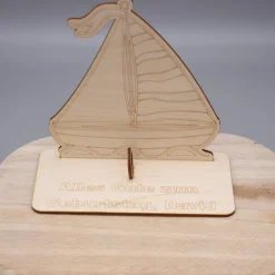 Sale Geldgeschenk Segelboot - aus Holz personalisiert Geldgeschenke