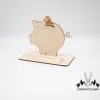 Outlet Geldgeschenk Sparschwein - aus Holz personalisiert Geldgeschenke