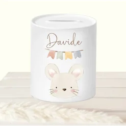 Geldgeschenke|Die Farbkleckserei 123 Geldgeschenk Taufe personalisiert, Spardose Kind Frosch mit Namen, Sparschwein Tiere, Sparbüchse Taufe, Geschenk