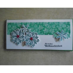 Geldgeschenk Weihnachen Tannenzweigstern Gutschein Weihnachtsverpackung Geldgeschenk  Konzertkarte Musical Verpackung Geldgeschenke