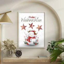 Geldgeschenke|DekowerkSeeger Geldgeschenk Weihnachten Schneemann winterlich |  Geschenkidee Weihnachtsgeld | Wunscherfüller Geld Stern