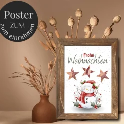 Geldgeschenke|DekowerkSeeger Geldgeschenk Weihnachten Schneemann winterlich |  Geschenkidee Weihnachtsgeld | Wunscherfüller Geld Stern