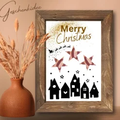 Sale Geldgeschenk Weihnachten Häuser Stadt Merry Christmas |  Geschenkidee Weihnachtsgeld | Wunscherfüller Geld Stern Geldgeschenke