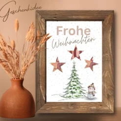 Clearance Geldgeschenk Weihnachten Schneemann vor Wintertanne |  Geschenkidee Weihnachtsgeld | Wunscherfüller Geld Stern Geldgeschenke