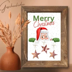 New Geldgeschenk Weihnachten Weihnachtsmann | Geschenkidee Weihnachtsgeld | Wunscherfüller Geld Stern Geldgeschenke