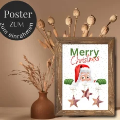 New Geldgeschenk Weihnachten Weihnachtsmann | Geschenkidee Weihnachtsgeld | Wunscherfüller Geld Stern Geldgeschenke