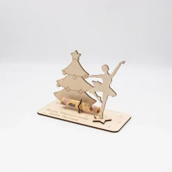 Sale Geldgeschenk Weihnachtsballerina - aus Holz personalisiert Geldgeschenke