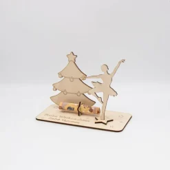 Sale Geldgeschenk Weihnachtsballerina - aus Holz personalisiert Geldgeschenke