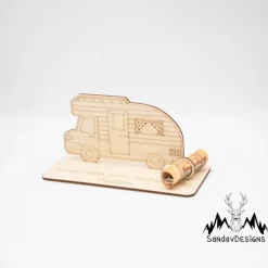 Clearance Geldgeschenk Wohnmobil - aus Holz personalisiert Geldgeschenke