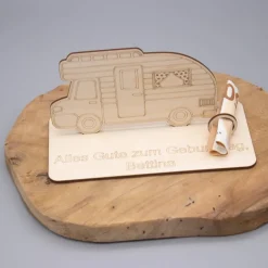 Clearance Geldgeschenk Wohnmobil - aus Holz personalisiert Geldgeschenke