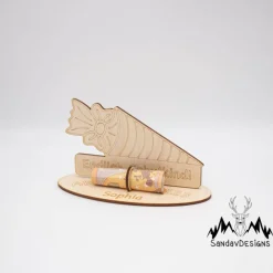 Clearance Geldgeschenk Zuckertüte - aus Holz personalisiert Kinder Einschulung