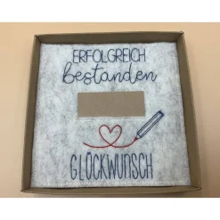 Best Geldgeschenk, zur bestandenen Prüfung   Schriftfarbe Blau Kinder Danksagungskarten