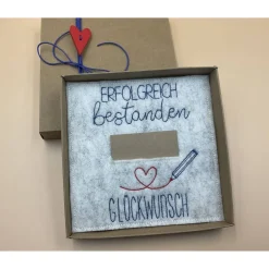 Best Geldgeschenk, zur bestandenen Prüfung   Schriftfarbe Blau Kinder Danksagungskarten