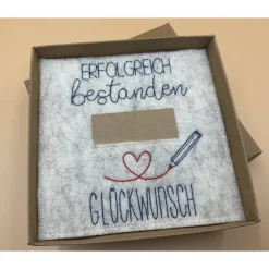 Best Geldgeschenk, zur bestandenen Prüfung   Schriftfarbe Blau Kinder Danksagungskarten