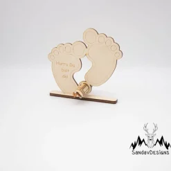 Clearance Geldgeschenk zur Geburt - Baby - aus Holz personalisiert Geldgeschenke