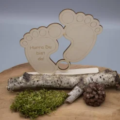 Clearance Geldgeschenk zur Geburt - Baby - aus Holz personalisiert Geldgeschenke