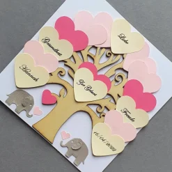 Glückwunschkarten|Lovely picture frame & more Geldgeschenk zur Geburt, Karte zur Geburt Mädchen,Geburtskarte Mädchen, Geschenk zur Geburt, Klappkarte personalisiert