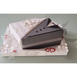 Hochzeitsgeschenke|Peggys Kreativ-Ecke Geldgeschenk zur Hochzeit, Tortenstücke befüllbar, Stampin up
